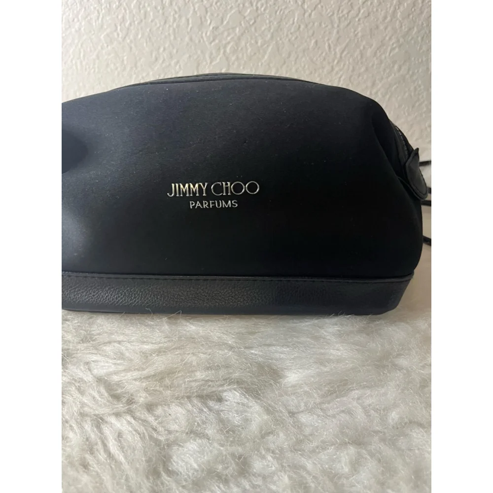 Jimmy Choo Parfums Cosmetic Travel Pouch Bag Black